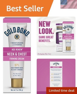 Fragrance-Free Age Renew Neck & Chest Firming Cream - 2 oz for Sensitive Skin
