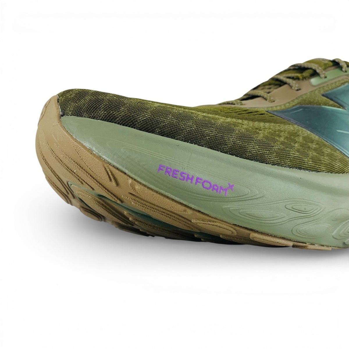 New Balance Fresh Foam X 1080v14 Green Men\'s Wide 2E Running Shoes M108014S New Balance Fresh Foam X 1080 V14 2E Wide Woodland / Dark  main image 3