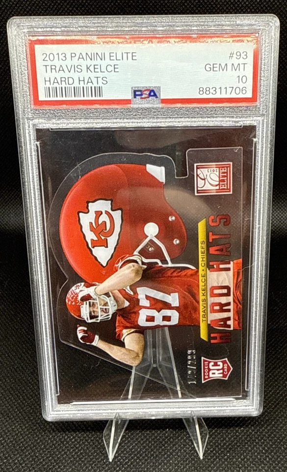2013 Panini Elite - Rookie Hard Hats Travis Kelce #93 /299 (RC) - Image 3 of 4