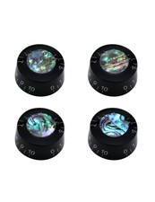 Electric Guitar Knobs Speed Volume Tone Control Set of 4Pcs Abalone Round Les
