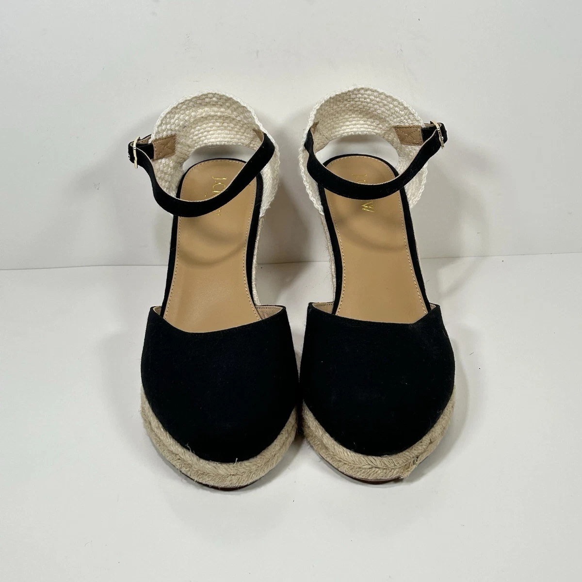 Millie T-strap Heels In Metallic Leather For Women | J.Crew J. Crew Heels Black Women Size 8 Millie Ankle Strap Satin And Leather Combo main image 1