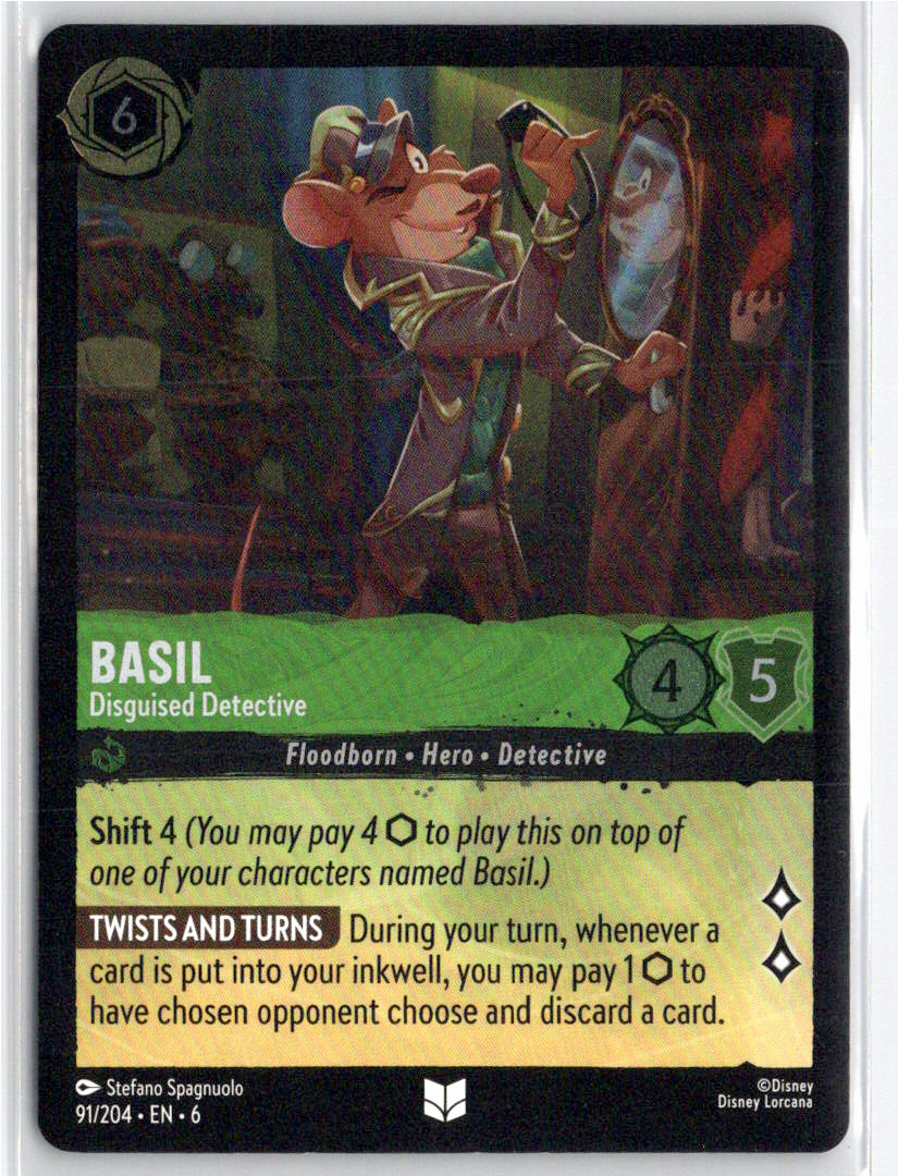 Basil - Azurite Sea - 91/204 - Lorcana TCG - Uncommon