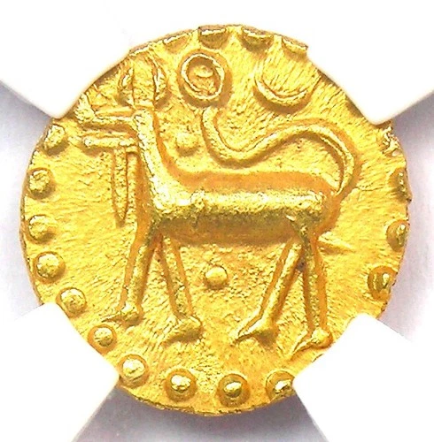 1800-50 Thailand Gold Kupang Patani Coin - Certified NGC MS62 (BU UNC) - Rare!