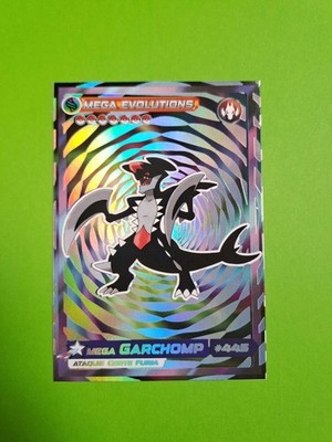 CARD MEGA GARCHOMP - POKEMON 2025 COLECCIONES GALAXY #09 - NINTENDO FOIL SPECIAL
