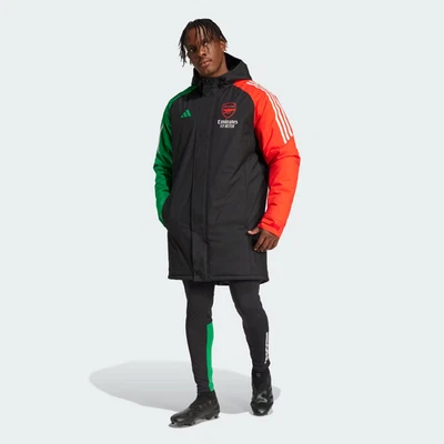 Adidas Arsenal FC 24/25 Tiro 24 European Stadium Parka Jacket - Size Large (L) - Image 1 of 4