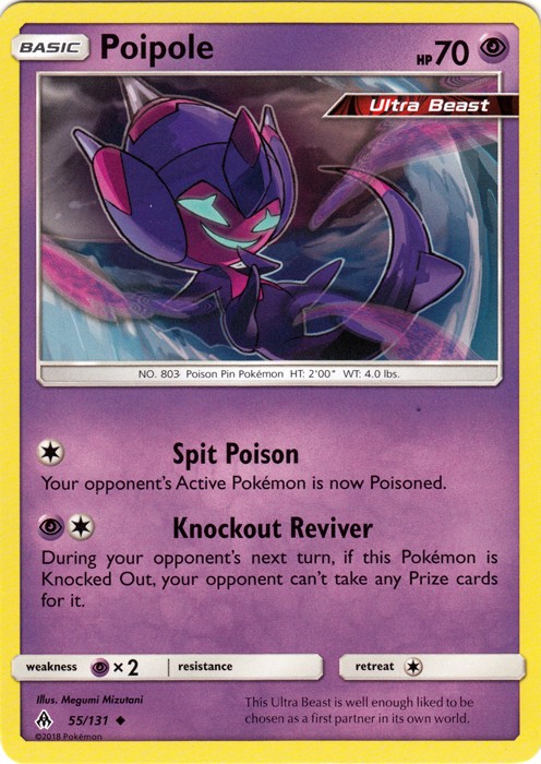Poipole - 55/131 - Uncommon - Damaged