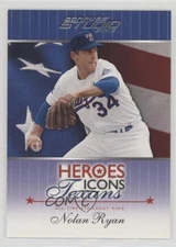 2002 Donruss Studio Heroes Icons Texans Nolan Ryan (Silver Foil) #HIT-2 HOF e8a
