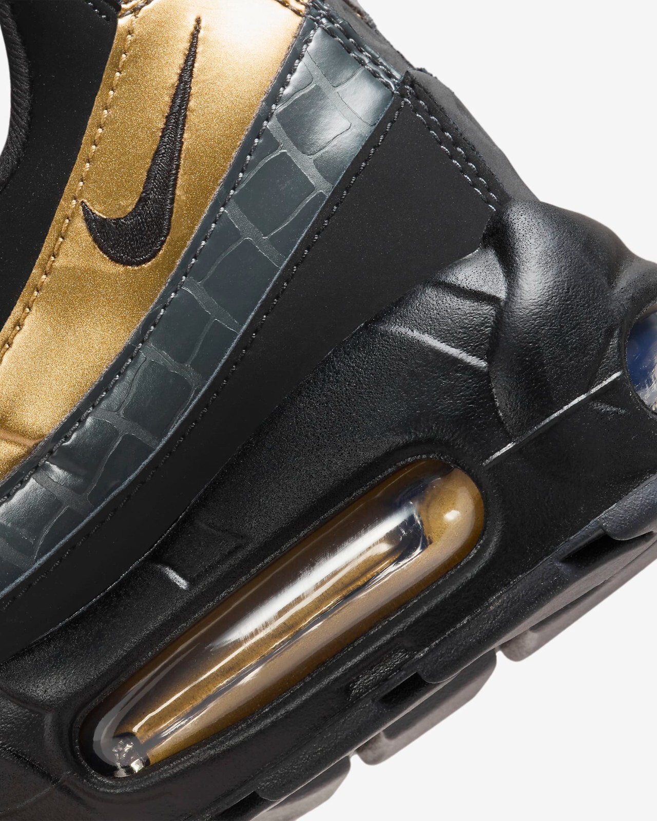 Nike Air Max 95 PRM US 15 Men's Black Gold Grey Anthracite Retro  538416 007 New thumbnail 21