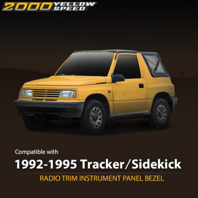 Fit For 1992-1995 Geo Tracker Suzuki Sidekick Dash Radio Ac Bezel