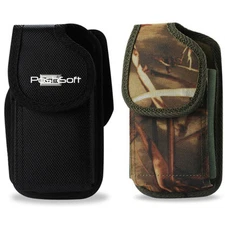 For MOTOROLA Phones RUGGED Nylon Carry Case Holster Pouch + Metal Belt Clip, New