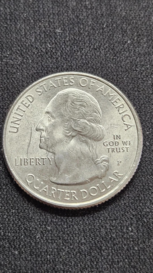 Quarter Coin The Worm of Blue Ridge Parkway North Carolina 2015 P - Image 3 of 3