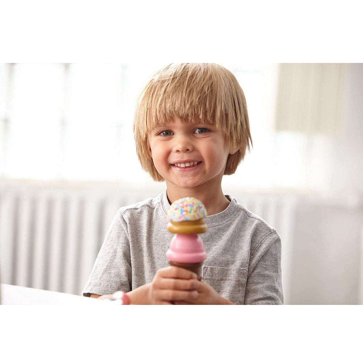 Melissa & Doug Wooden Ice Cream Counter Play Set 28pc Toy 3+