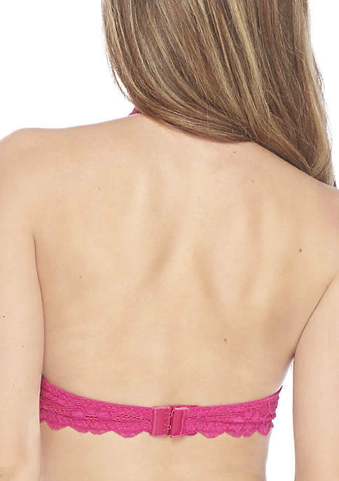 FREE PEOPLE GALÓN ENCAJE HALTER SUJETADOR INALÁMBRICO ROSA ROJO BAYA NUEVO MEDIANO Foto 2 de 2