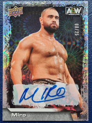 2022 AEW Miro PYRO AUTO /25 Trading Card Upper Deck Mint #74138
