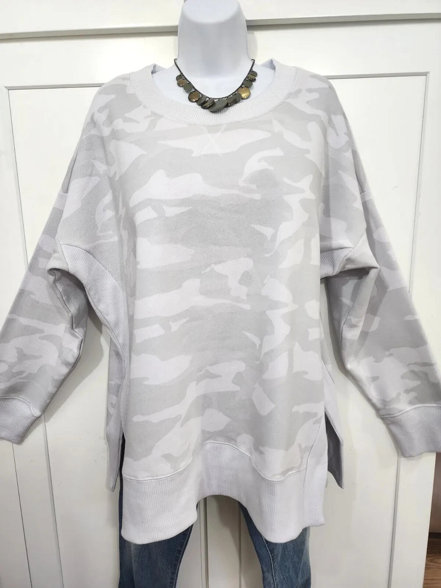 NWT 90 Degree by Reflex Sz L Camo Print Brushed Vintage White