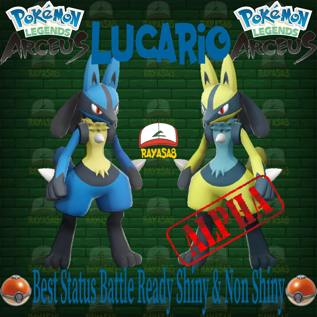 Shiny Lucario Alpha Best Stats // Pokemon Legends: Arceus // Fast