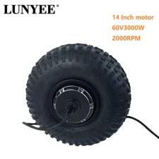 High-speed Motor 14 inch 60V3000W Hub Motor Electric Bicycle Scooter UTV Motor