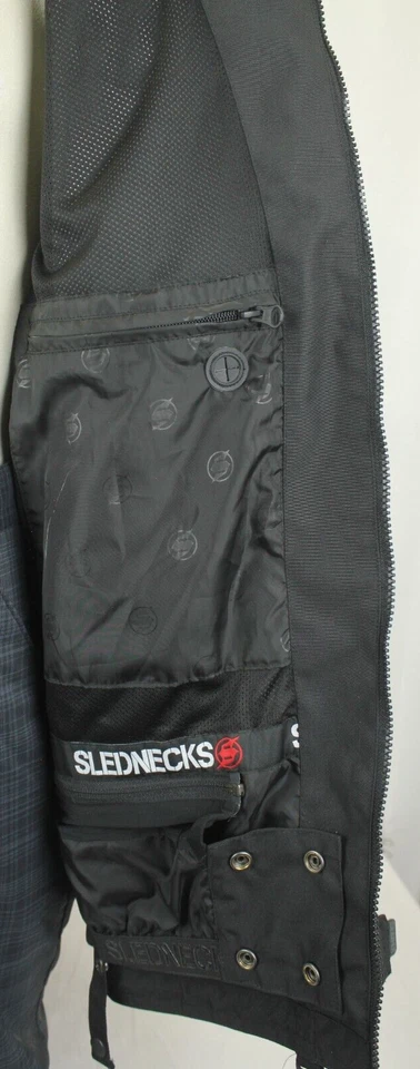 SLEDNECKS OUTERWEAR MEN'S SNOWMOBILE BLACK JACKET SIZE XXL VGC! - Imagem 4 de 4