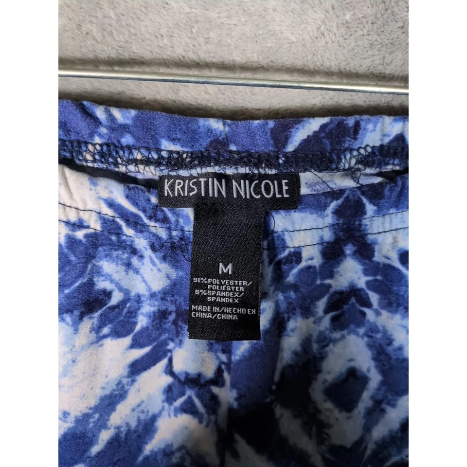 Leggings Kristin Nicole para mujer azul medio tie dye Foto 2 de 4