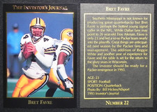 BRETT FAVRE (1) 1993 Investor's Journal Gold Card #22 - Very Nice