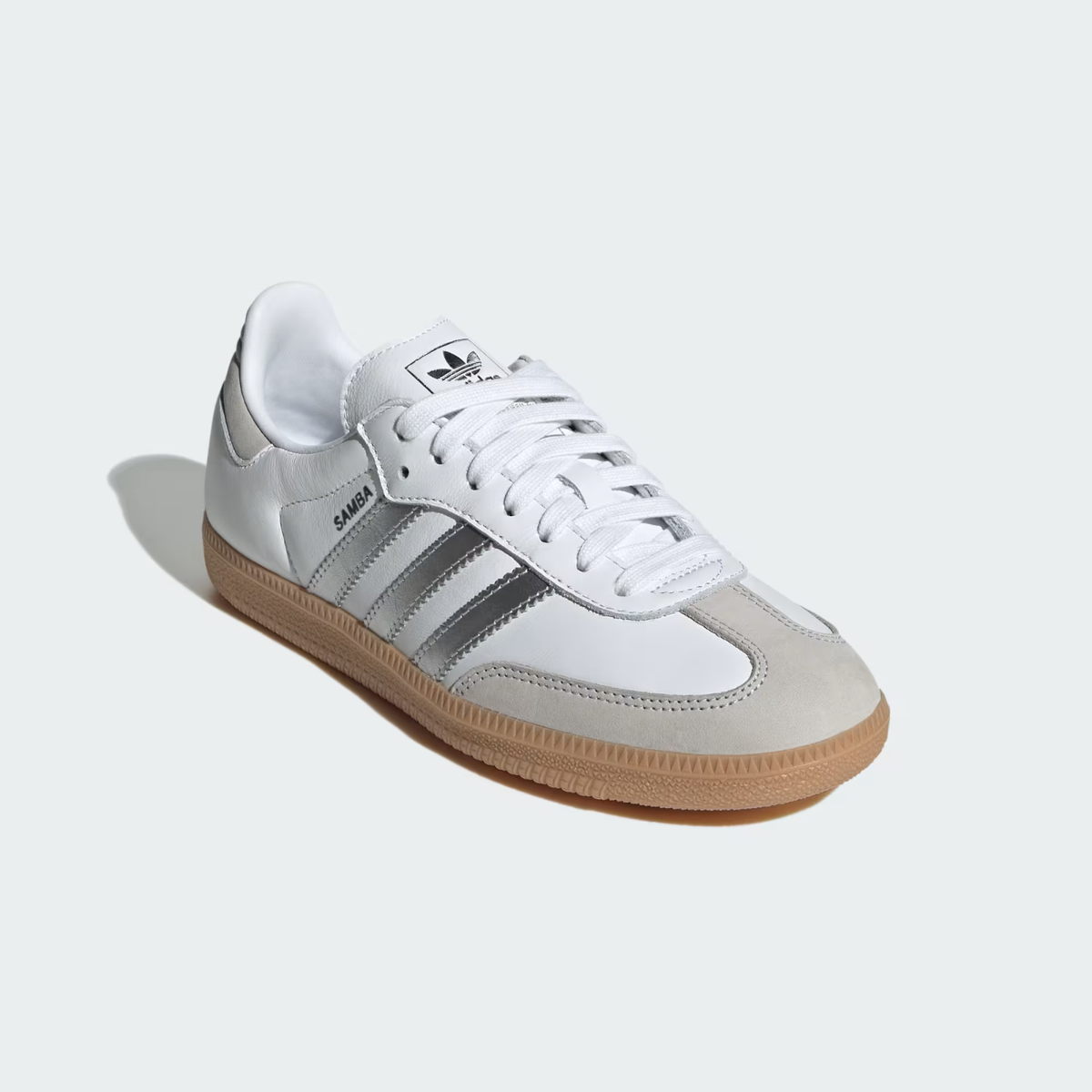 靴  SAMBA OG W JI2725 JI2725 adidas Originals Samba OG Cloud White Silver Metallic Grey