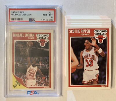 Michael Jordan FLEER 1988 89 90 3 Complete Sets BGS PSA 9 Pippen
