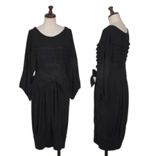 ATSURO TAYAMA Frill Tuck Knit Dress  Size 6(K-135999)