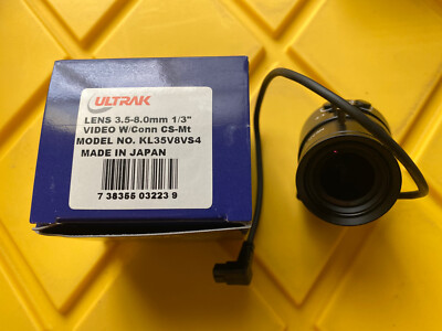 Ultrak KL35V8VS4 CCTV Security Camera Lens Only, Made In Japan. Brand New!!!