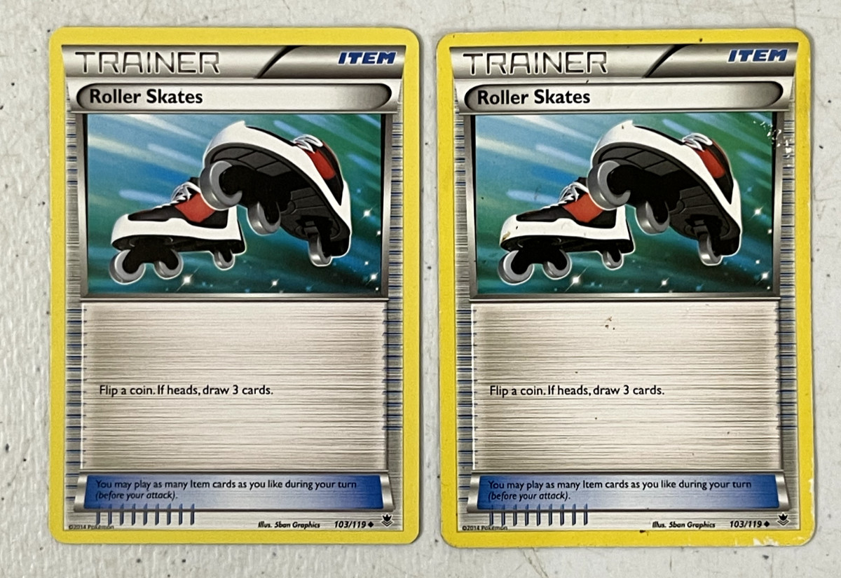 2x Pokemon TCG - Roller Skates - 103/119 - Uncommon - XY: Phantom Forces