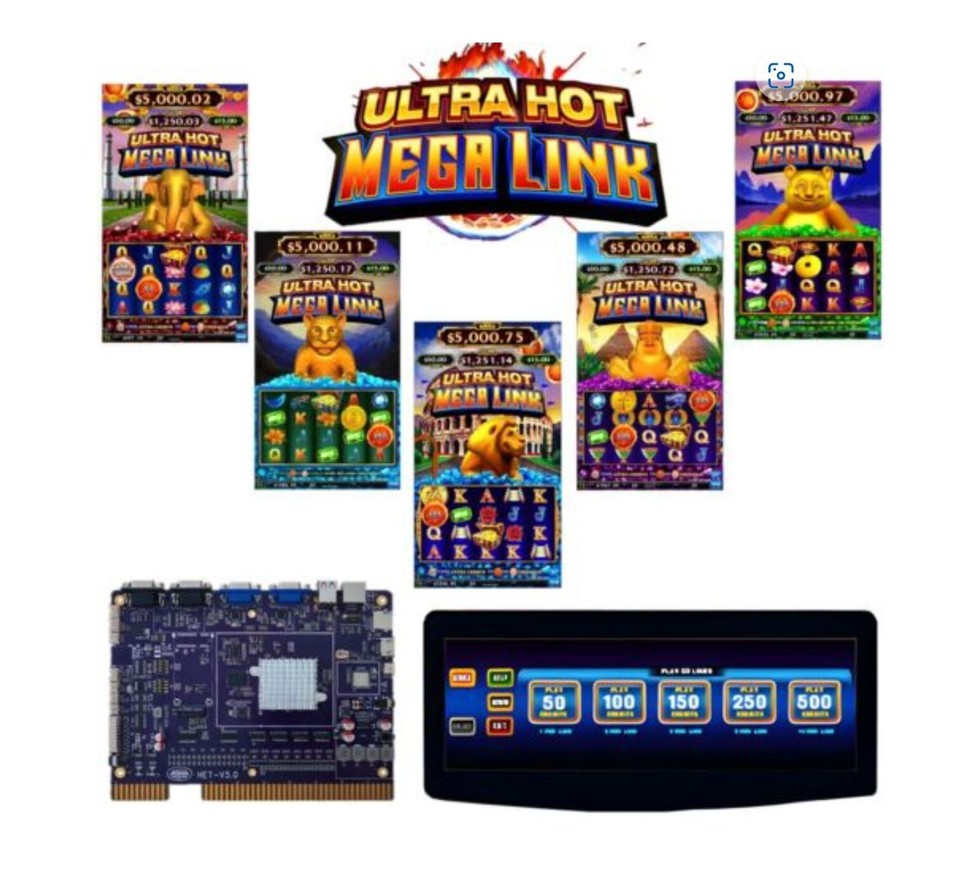 ULTRA HOT MEGA LINK PCB GAME BOARD 6 IN 1 for slot machine HET | eBay