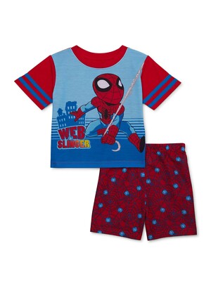 Marvel Spider-Man Boy 2 PC Short Sleeve Pajama Set Size 5T 