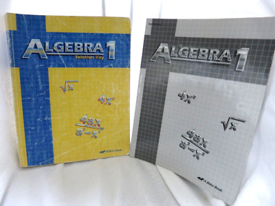 A Beka Book Algebra 1 Solution Key and Test Quiz Key 2nd Edition Paperback Good