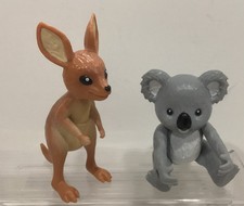 My Life As Animal Trainer Replacement Kangaroo  Koala Figure Doll  2 More
