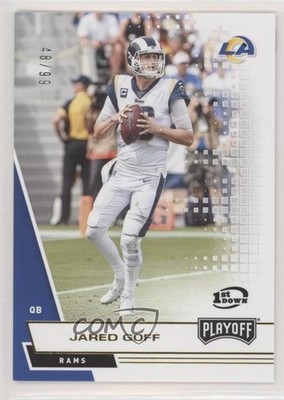 2020 Panini Playoff 1st Down 48/99 Jared Goff #117 2qw