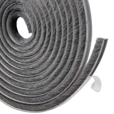 Felt Weather Stripping Seal Tape 11/32x11/32 inch x 16 ft Adhesive Brush