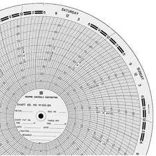 GRAPHIC CONTROLS MC  M-100-SH Circ Paper Chart, 0 to 100, PK100