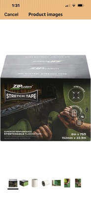 #ad ZIP System Stretch Tape 6in x 75ft 152mm x 22.9m S 20009 Adhesive Tape $120.00
