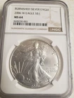2006-W American Silver Eagle NGC MS-64 BURNISHED