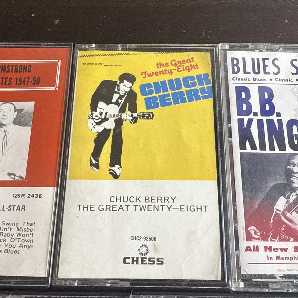 Cassette Tape Lot of 5 Vintage 1980s Tapes James Brown, BB King, Chuck Berry Foto 4 de 4