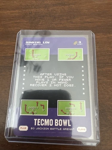 2026 Bo Jackson Battle Arena TECMO BOWL PL-15 Running Low 1st Edition SSP!!