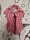 Vintage Barbie #967 Picnic Set   Red & White Checked Body Suit (Shirt )  1960