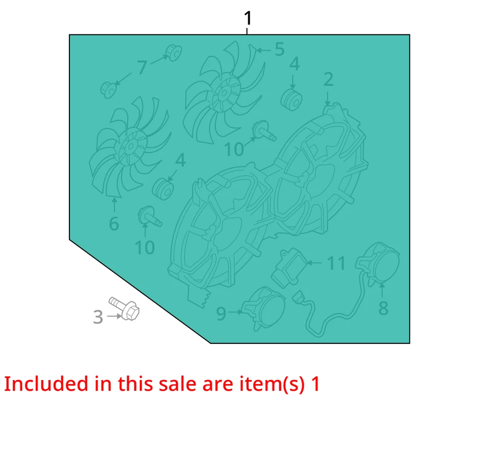 Radiator Fan Motor Fan Assembly Radiator Fits 09-20 370Z 5249370 Foto 3 de 4