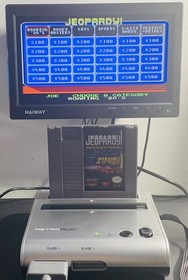 Lot of 2 Wheel of Fortune Family Edition and Jeopardy NES - Cart Only Tested