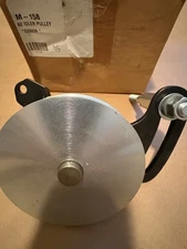 1962 Corvette 340/360 hp idler pulley assembly zinc pulley and bracket w/stud