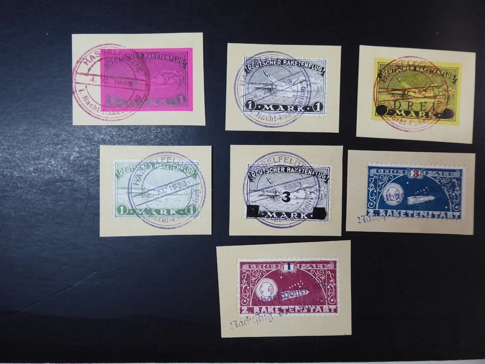 Raketenpost, interessantes Lot mit alten Vignetten - Bild 3 von 4