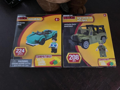 Make It Blocks Vehicle Set With Figure 2PKs