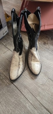 Acme Vintage Genuine Python Snakeskin Womens BOOTS. Size 5 1/2