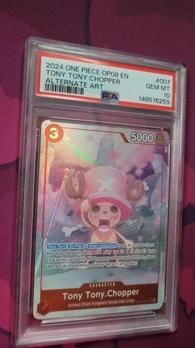 Tony Tony Chopper Alt Art OP08-007 2024 One Piece PSA 10