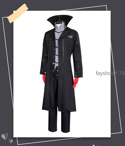 Gioco Anime Persona 5Joker Protagonista Cosplay Costume Uniforme Halloween In Magazzino - Foto 9 di 20