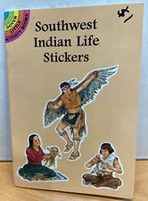 Vintage Dover Little Activity Sticker Book | Southwest Indian Life | 1997 NEW!!!